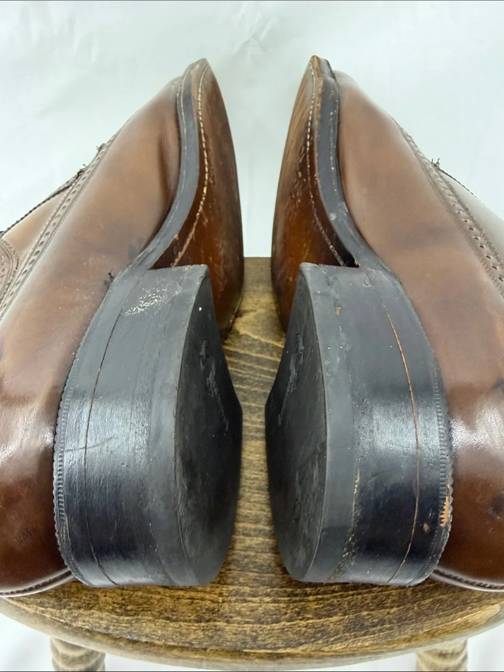 Vintage Florsheim Imperial Kenmoor Wingtip Brown Leather Oxford, Mens 9